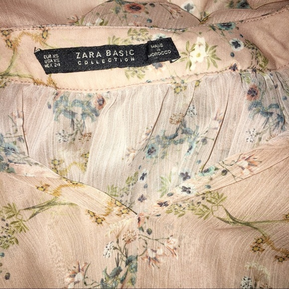 Zara Basic collection xsmall oversized boho blouse - Picture 5 of 5